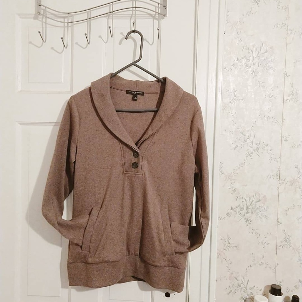 Banana Republic Cotton Sweater - Tan